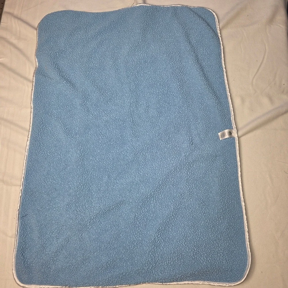 Just Born Baby Blanket Blue gray white minky patchwork star